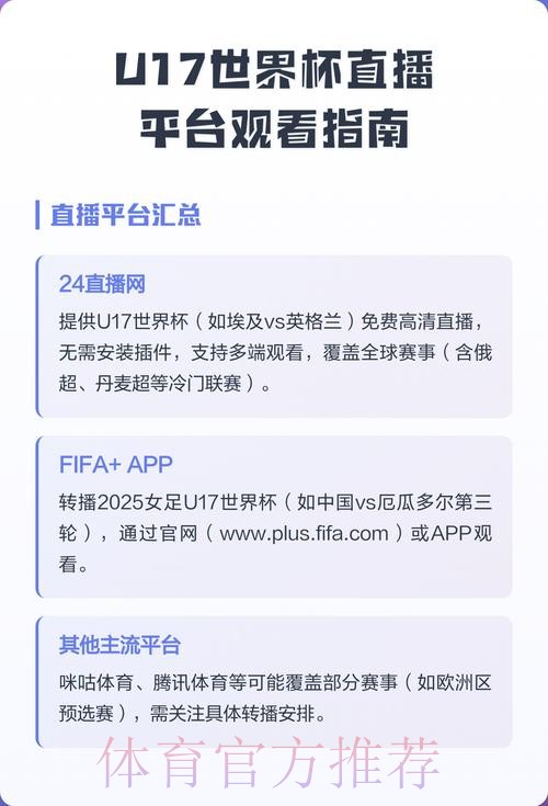 世界杯直播排行热门平台推荐